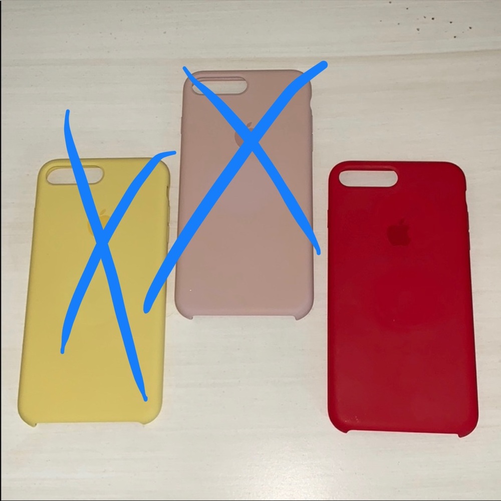 Apple iPhone 7/8 Plus Silicone Phone Case - Red